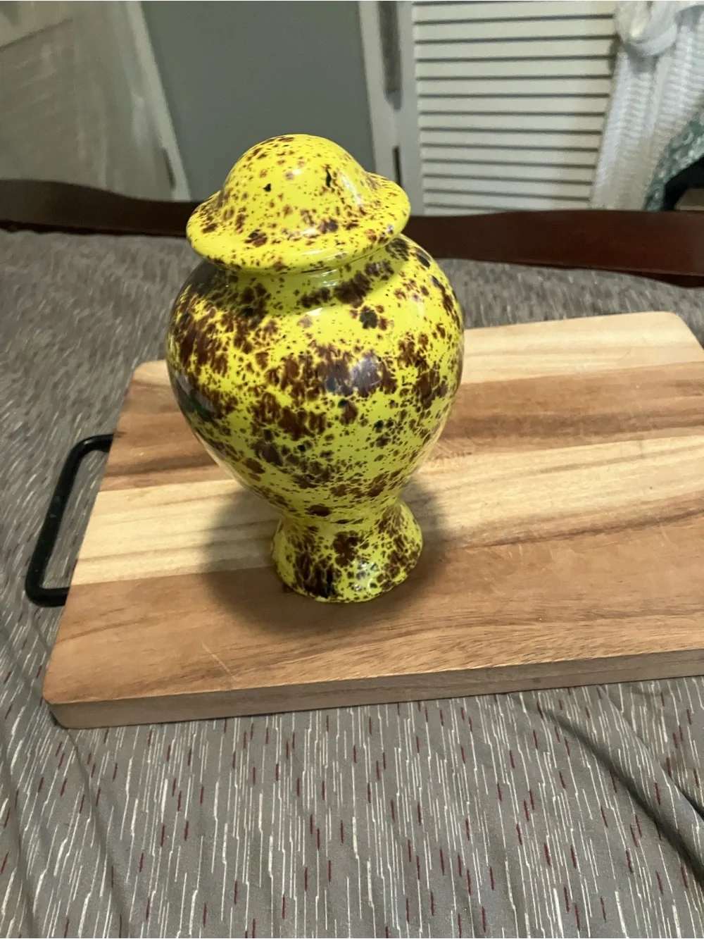 Decorative Ceramic Lidded Ginger Jar